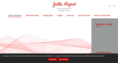 Desktop Screenshot of joellemignot.com