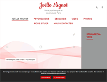 Tablet Screenshot of joellemignot.com